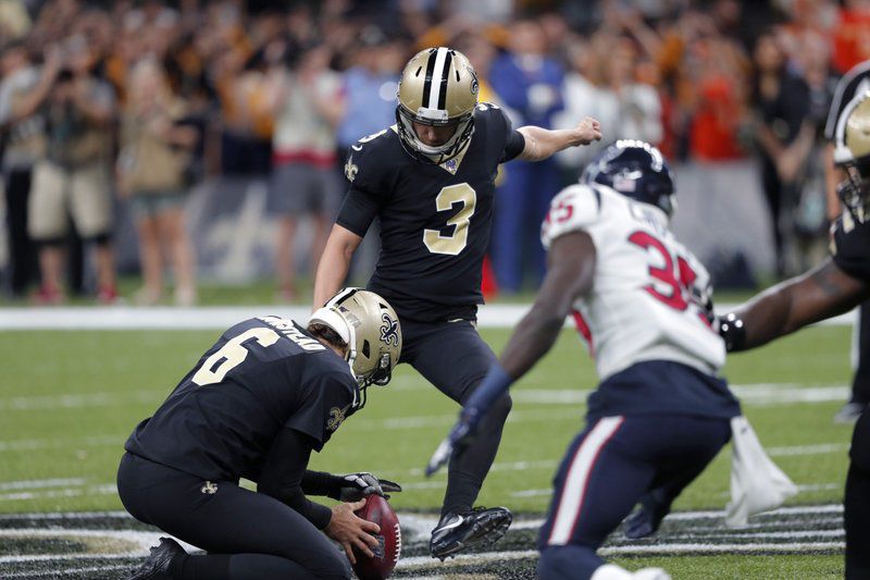 Gol de campo de 58 yardas de Lutz da triunfo a Saints